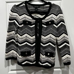 White House Black Market knit jacket size small